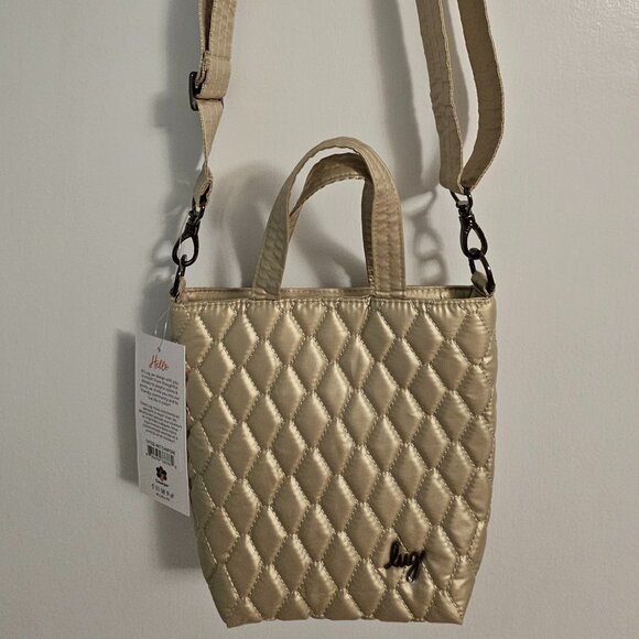 NWT Lug Tip Toe Crossbody in Metallic Champagne - Picture 2 of 6